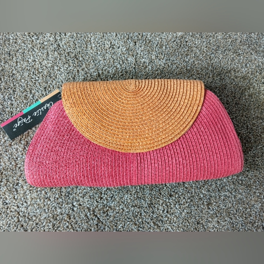 Charlie Paige Pink and Orange Crossbody Bag - Picture 2 of 8